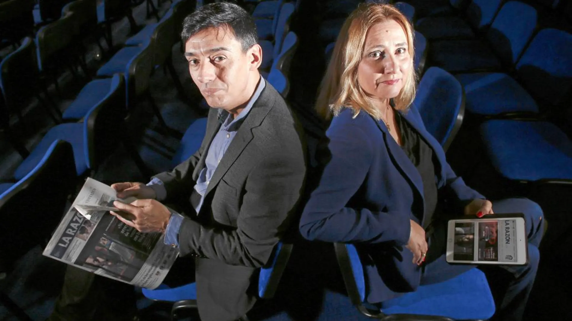 Almudena Negro y Jorge Vilches. Periodista y politólogo