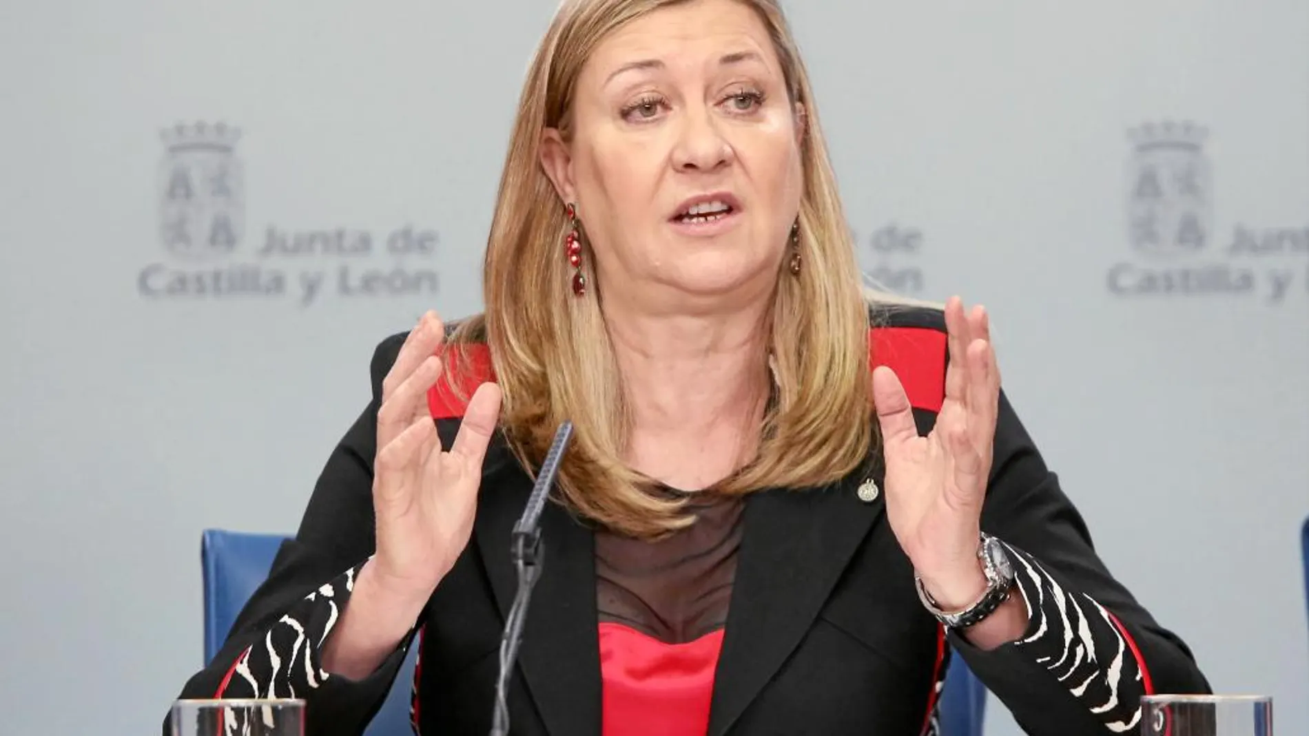 La consejera de Economía y Hacienda, Pilar del Olmo se felicitó por la refinanciación de 1.294 millones.