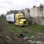Imagen del camión abandonado