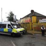 Policía en Newham, en el este de Londres