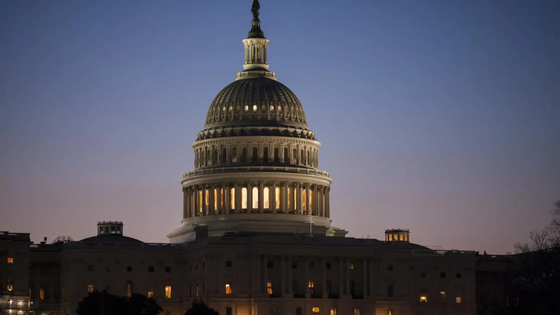 Imagen del Capitolio, el edificio del Congreso de Estados Unidos en Washington.