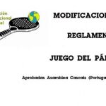 Modificaciones reglamento Padel