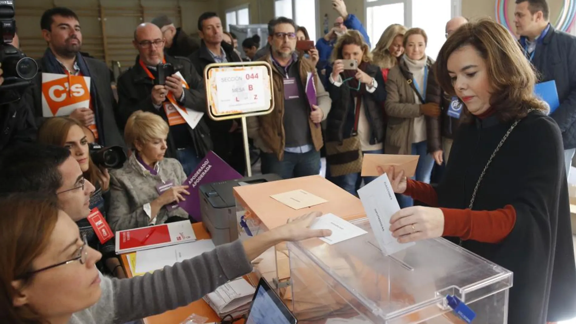 El voto de Soraya Sáenz de Santamaría