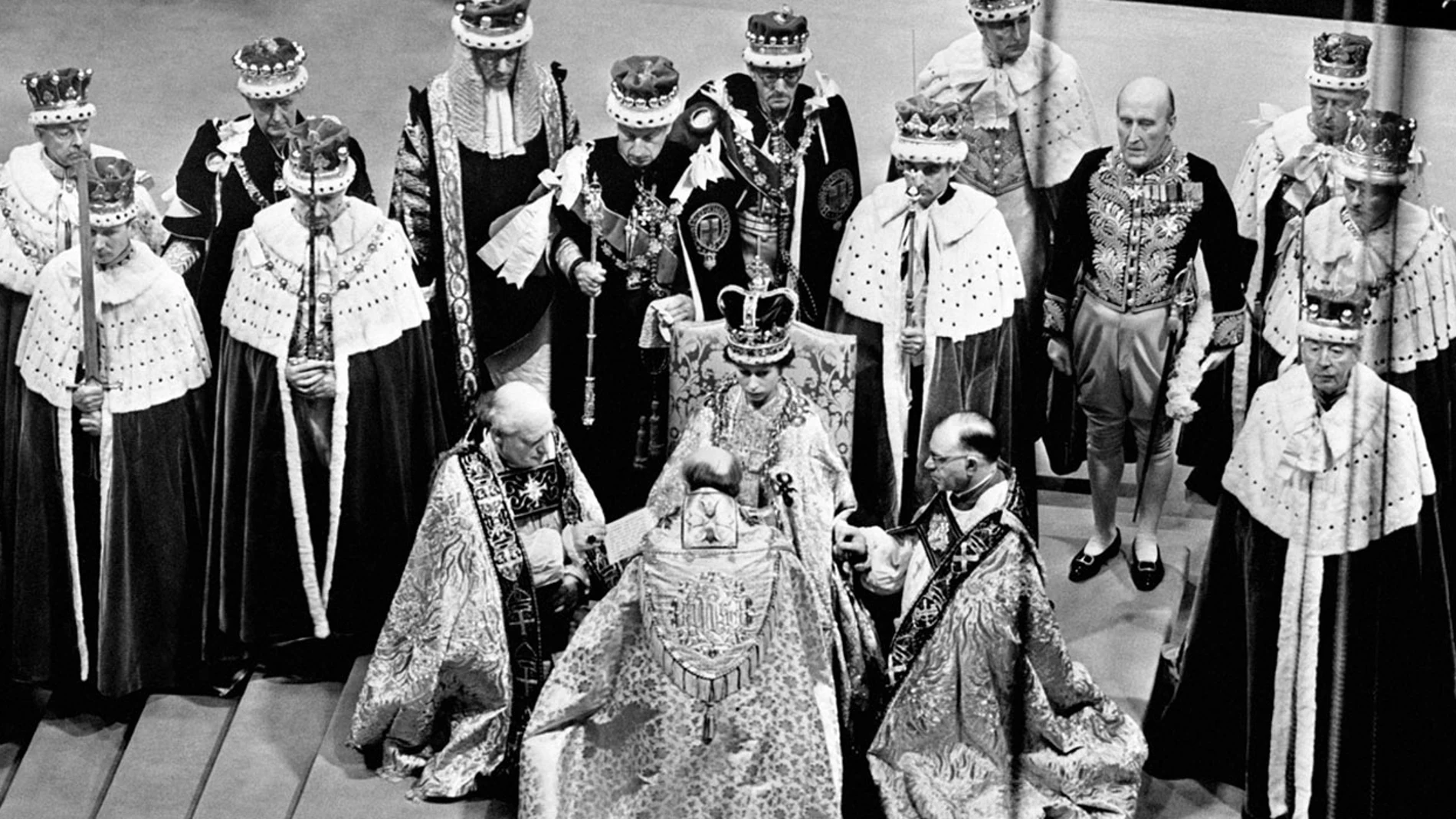 La coronación de Isabel II en 1953