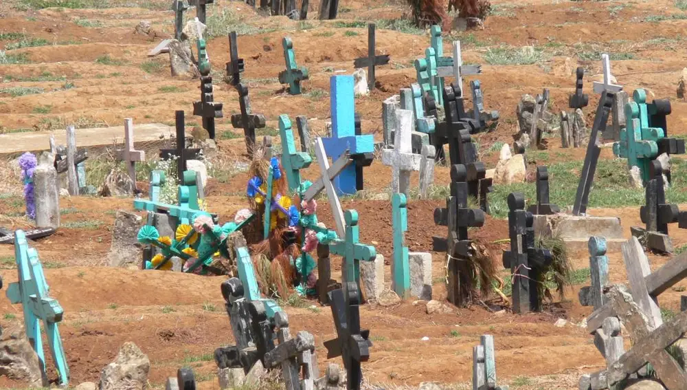 Cementerio de las cruces de colores Chamula (México)
