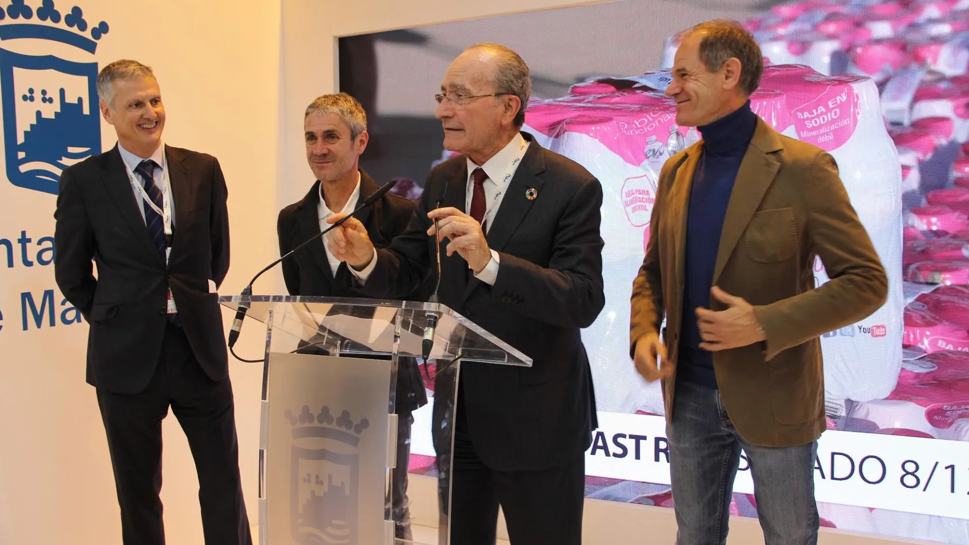 El alcalde de Málaga, Francisco de la Torre, ayer en Fitur en la presentación de los eventos deportivos de la ciudad / Foto: La Razón