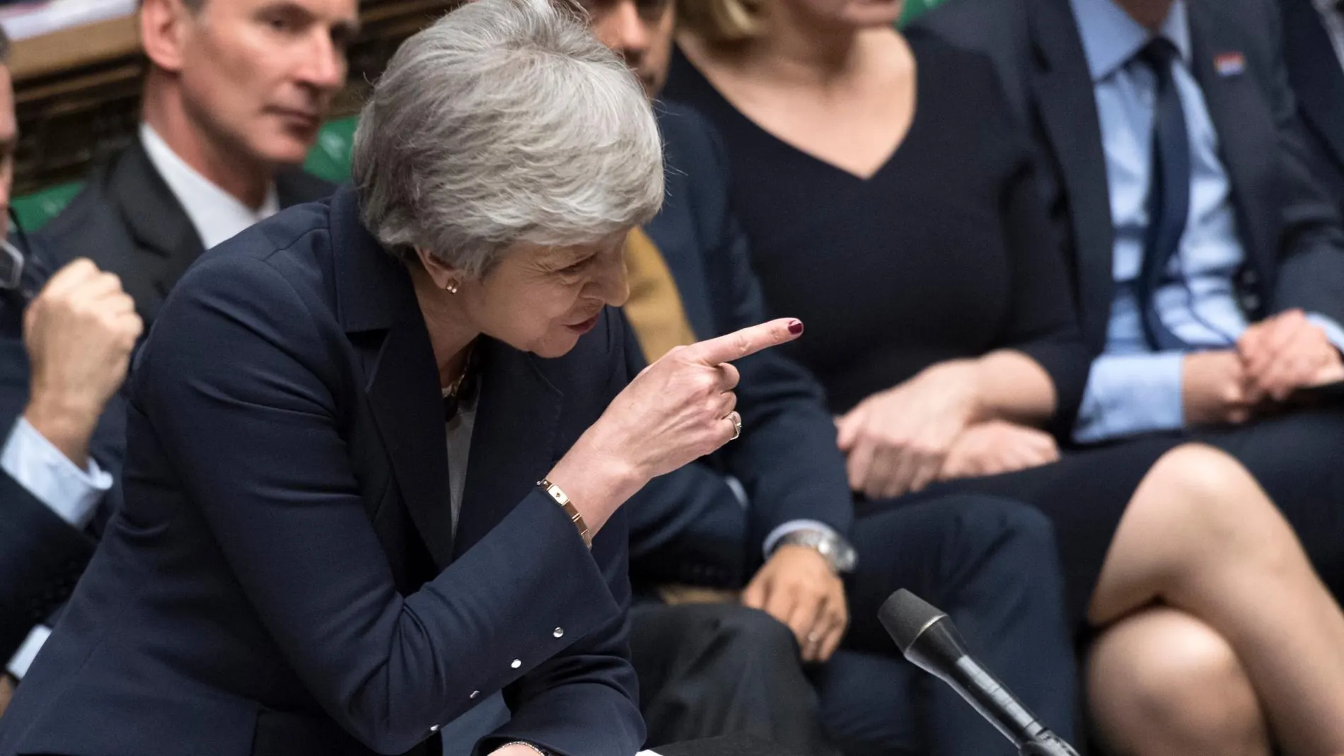 Theresa May, en el Parlamento