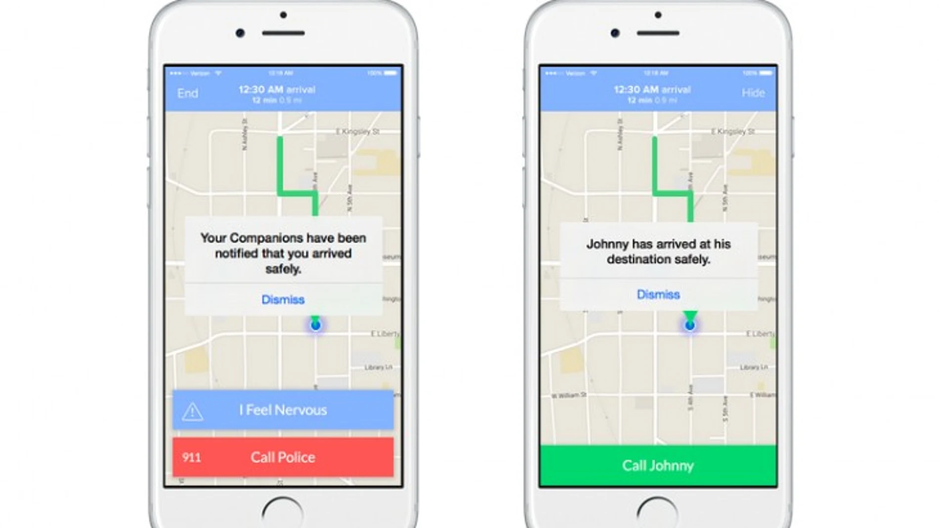 Una app para sentirte segura cuando vuelves sola a casa