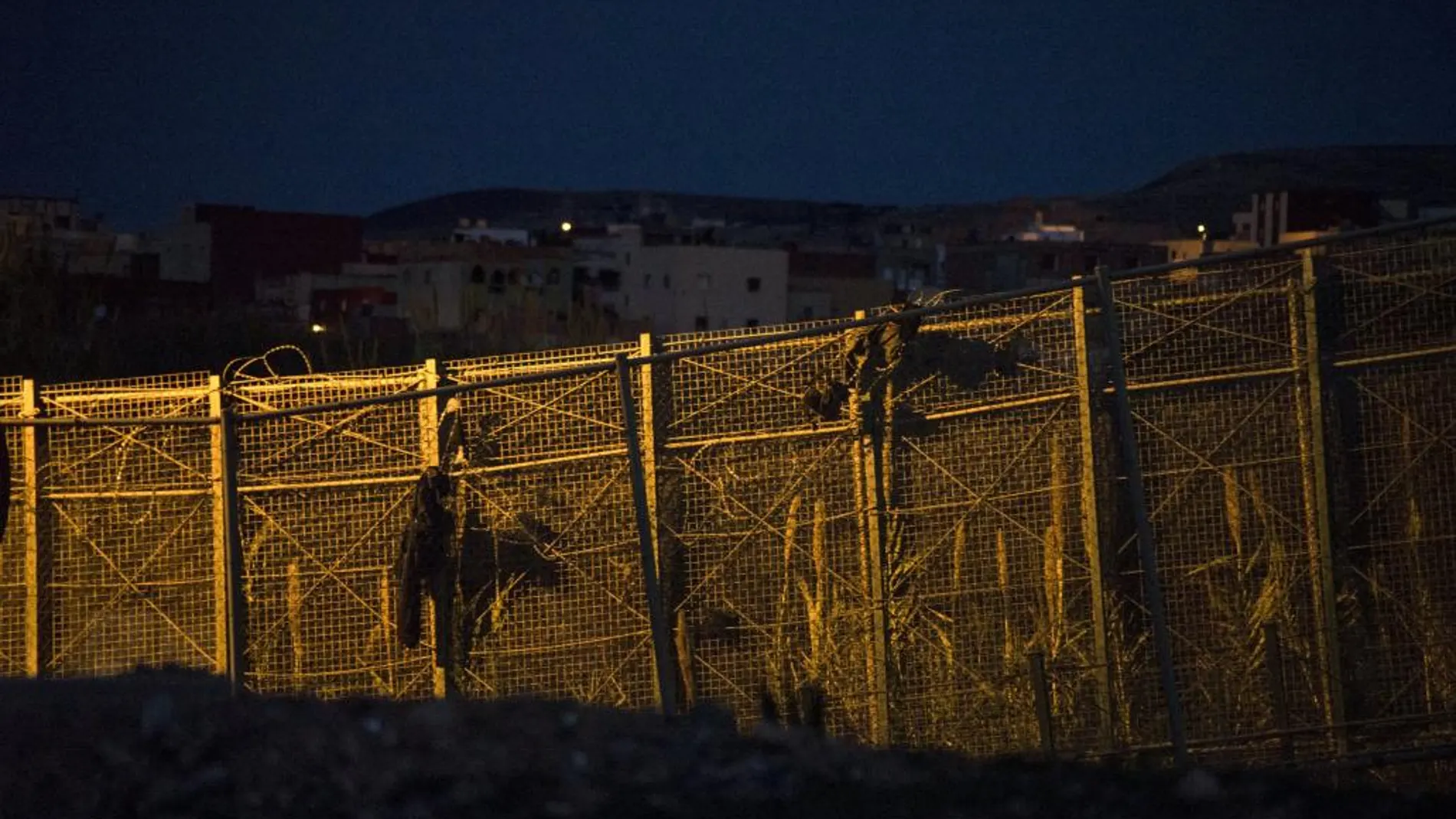Intento de entrada en la valla de Melilla el pasado 18 de febrero