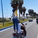 Imagen de uno de los vídeos compartidos por la pareja denunciada