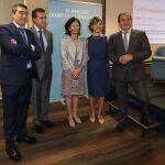 La ministra de Agricultura y Pesca, Isabel García Tejerina, junto a Pablo Lago, José Luis Ulibarri y Carlos Rico en el foro de El Mundo de Castilla y León