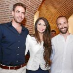 Los autores del documental, José María Valdivieso y José A. Bermúdez, junto a la presidenta de la Fundación, Jeanette Pérez