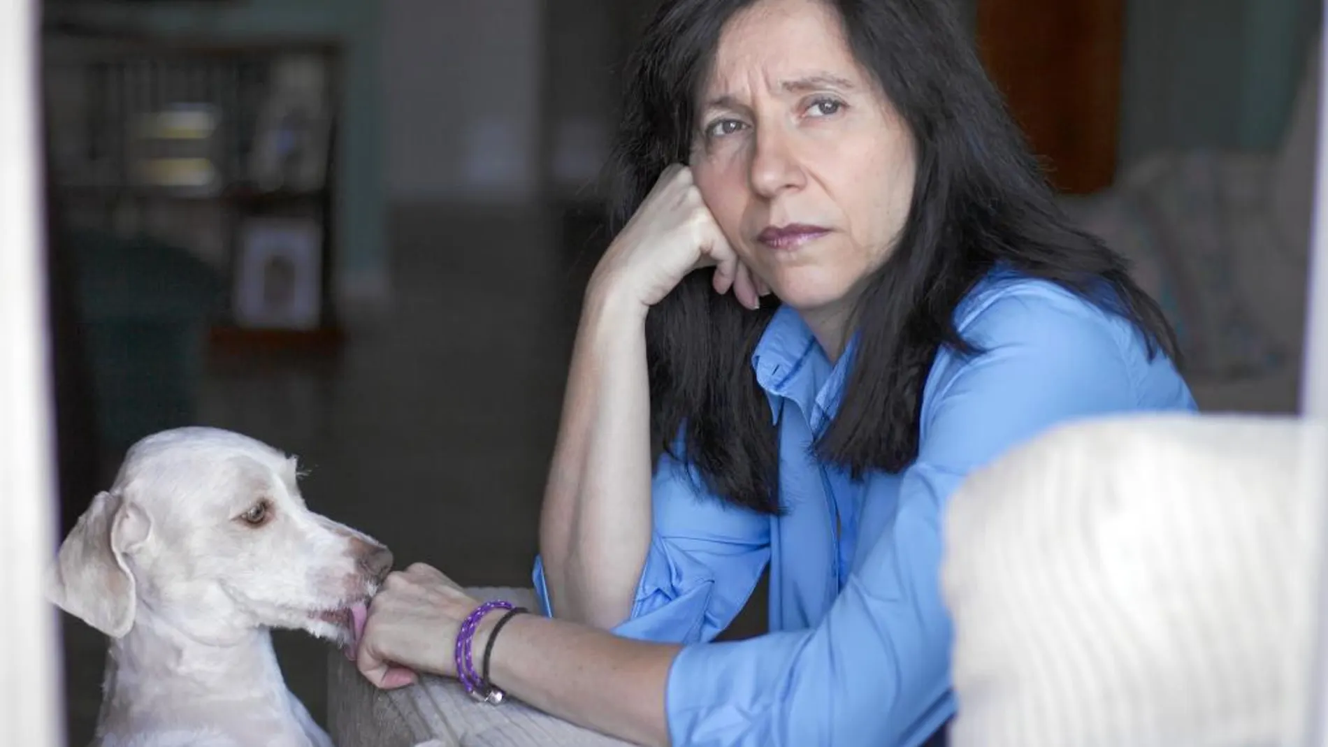 Eva Casanueva en su casa de Sevilla