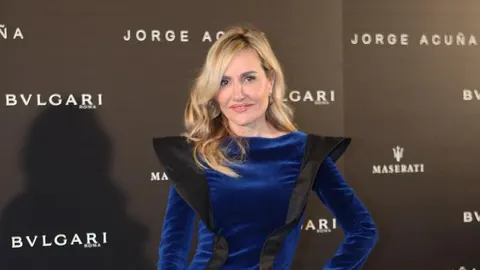 Clara Courel durante la presentación de la colección 2017 de las firmas "Bvlgari"y "JorgeAcuña"en Madrid.09/02/2017
