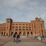 Vista del coso neomudejar de Las Ventas