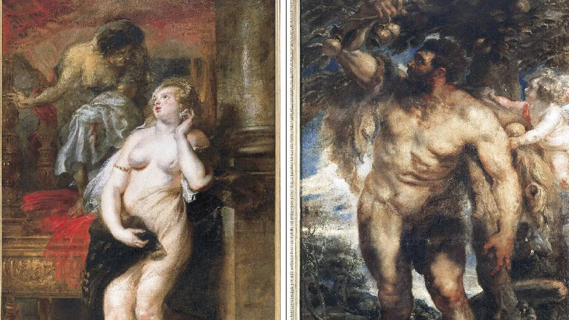«Deyanira tentada por la furia» y «Hércules en el Jardín de las Hespérides» aparecieron en el siglo XVIII por primera vez bajo propiedad de la familia Gentile, en Génova.