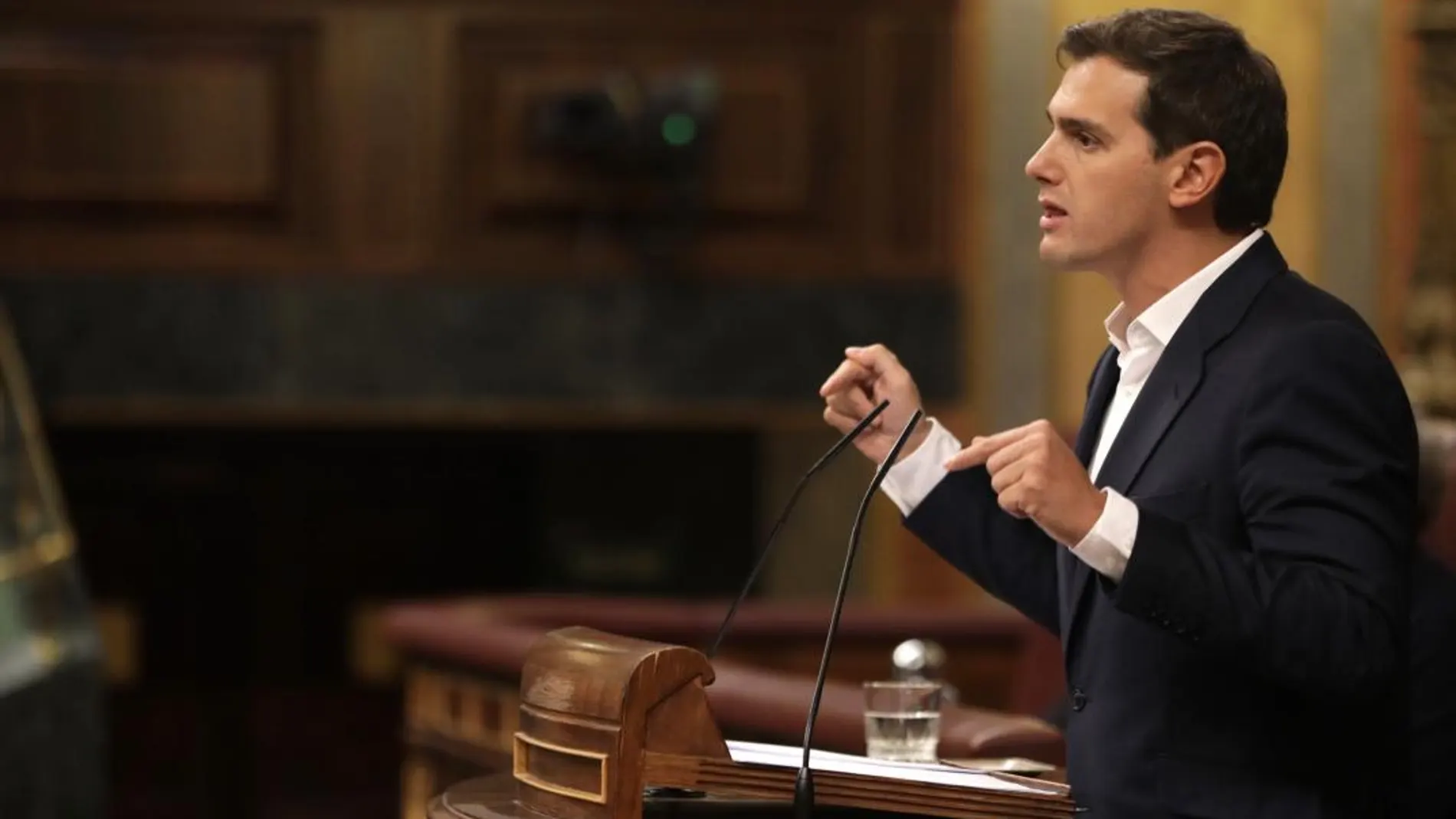 El líder de Ciudadanos, Albert Rivera, en el Congreso / Efe