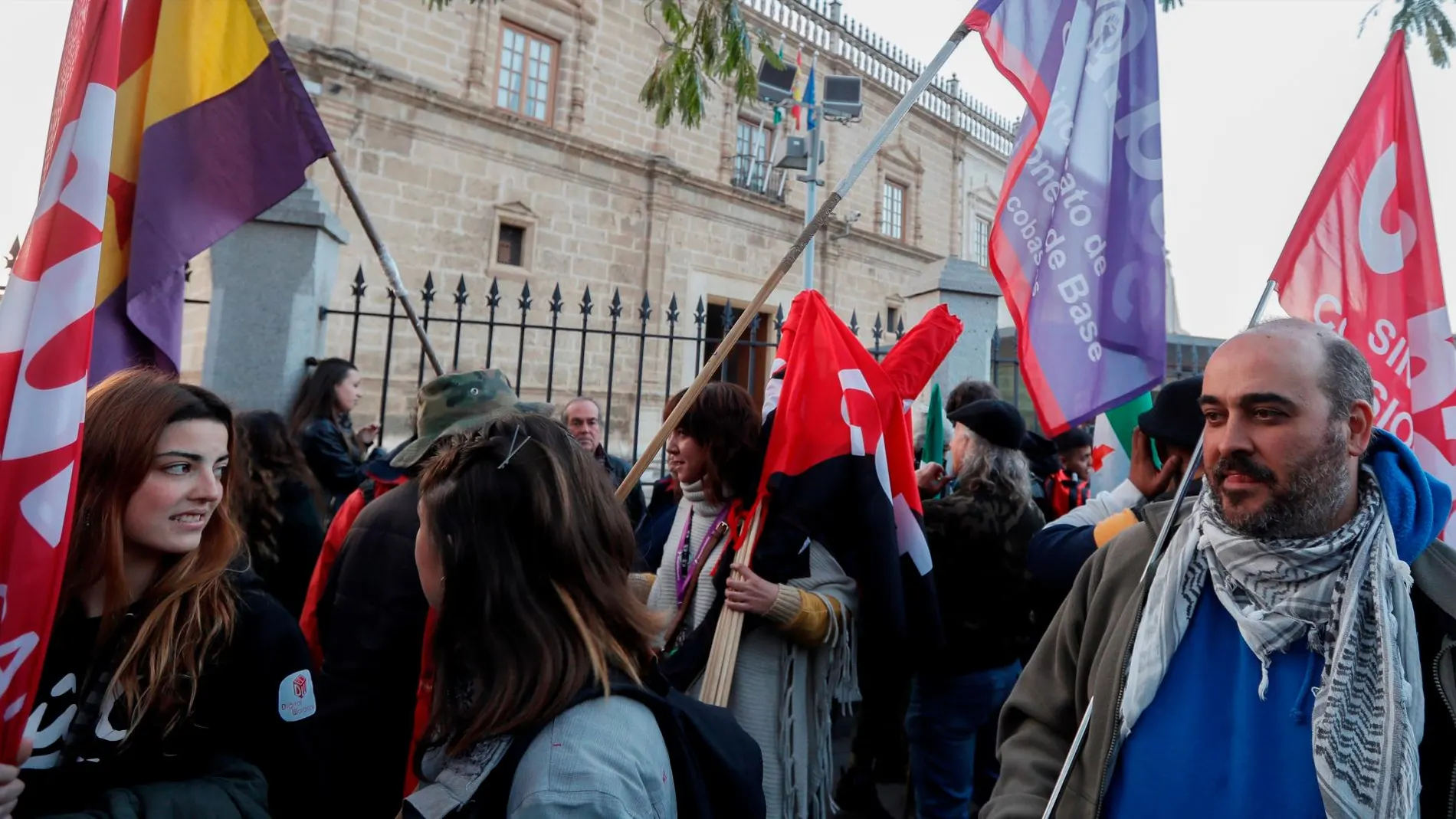 Protesta convocada por el SAT / Foto: Efe