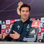 El entrenador del Real Madrid, Santiago Solari