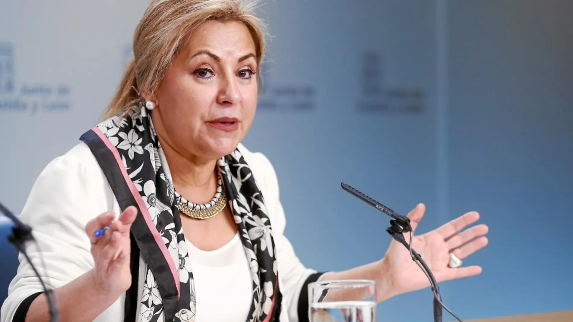 La vicepresidenta de la Junta, Rosa Valdeón, informa de los acuerdos aprobados en el Consejo de Gobierno
