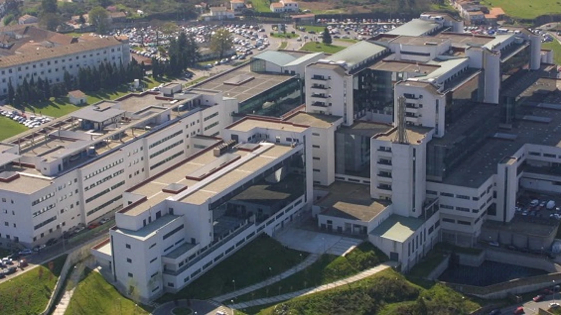 Imagen aérea del Hospitalario Universitario de Santiago