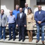 Javier Iglesias y los presidentes de los cinco Grupos de Acción Local