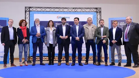 El presidente regional del PP, Fernando López Miras, tras la clausura de la Convención regional “Hacia una gran Región con el agua como factor de desarrollo”. LA RAZÓN