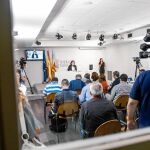 La vicepresidenta y portavoz de la Generalitat, Mónica Oltra, compareció tras la reunión del pleno del Consell