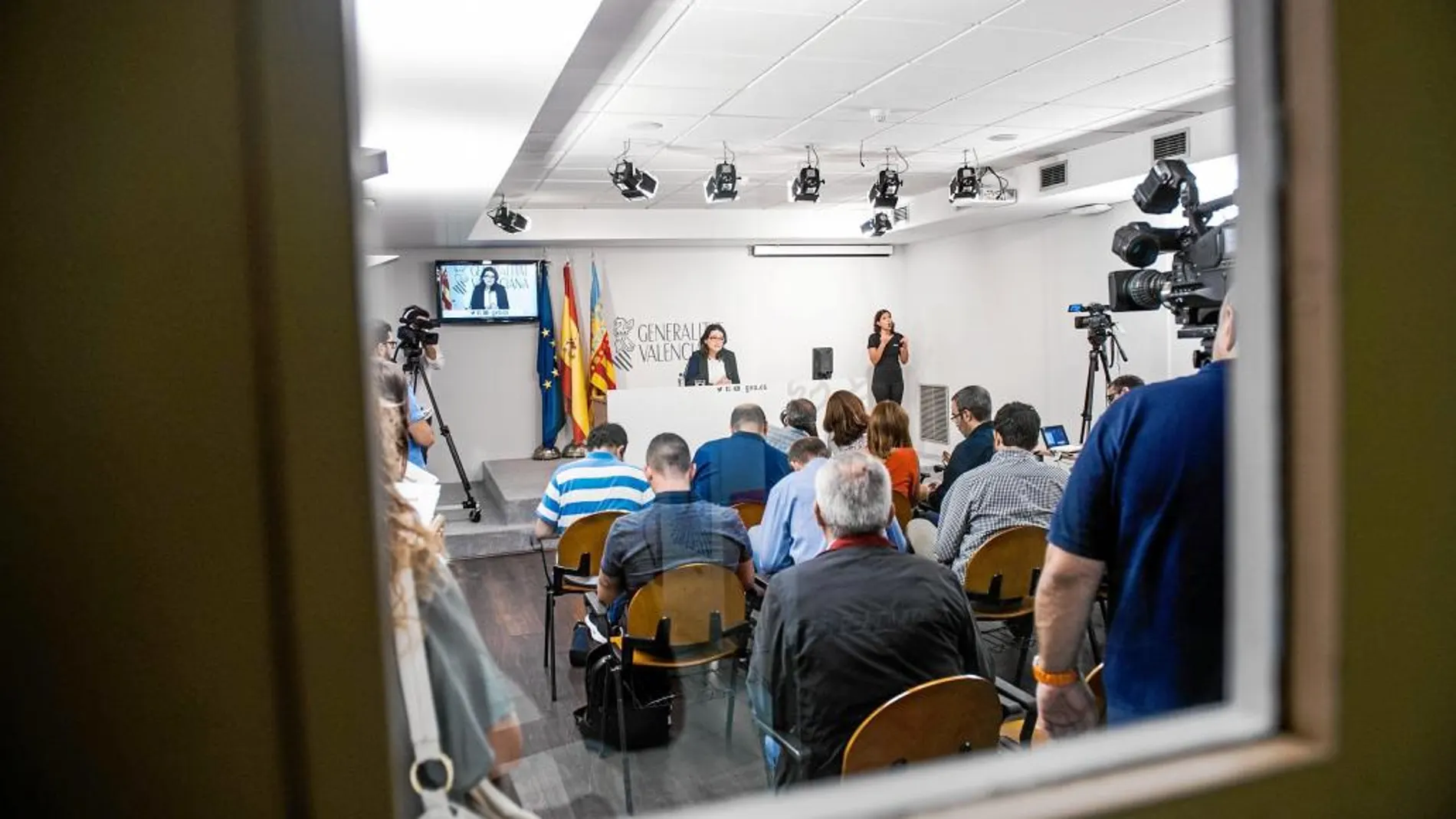 La vicepresidenta y portavoz de la Generalitat, Mónica Oltra, compareció tras la reunión del pleno del Consell