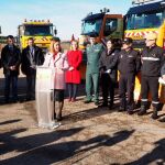 La delegada del Gobierno, Virginia Barcones, presenta la campaña de vialidad invernal 2018/19