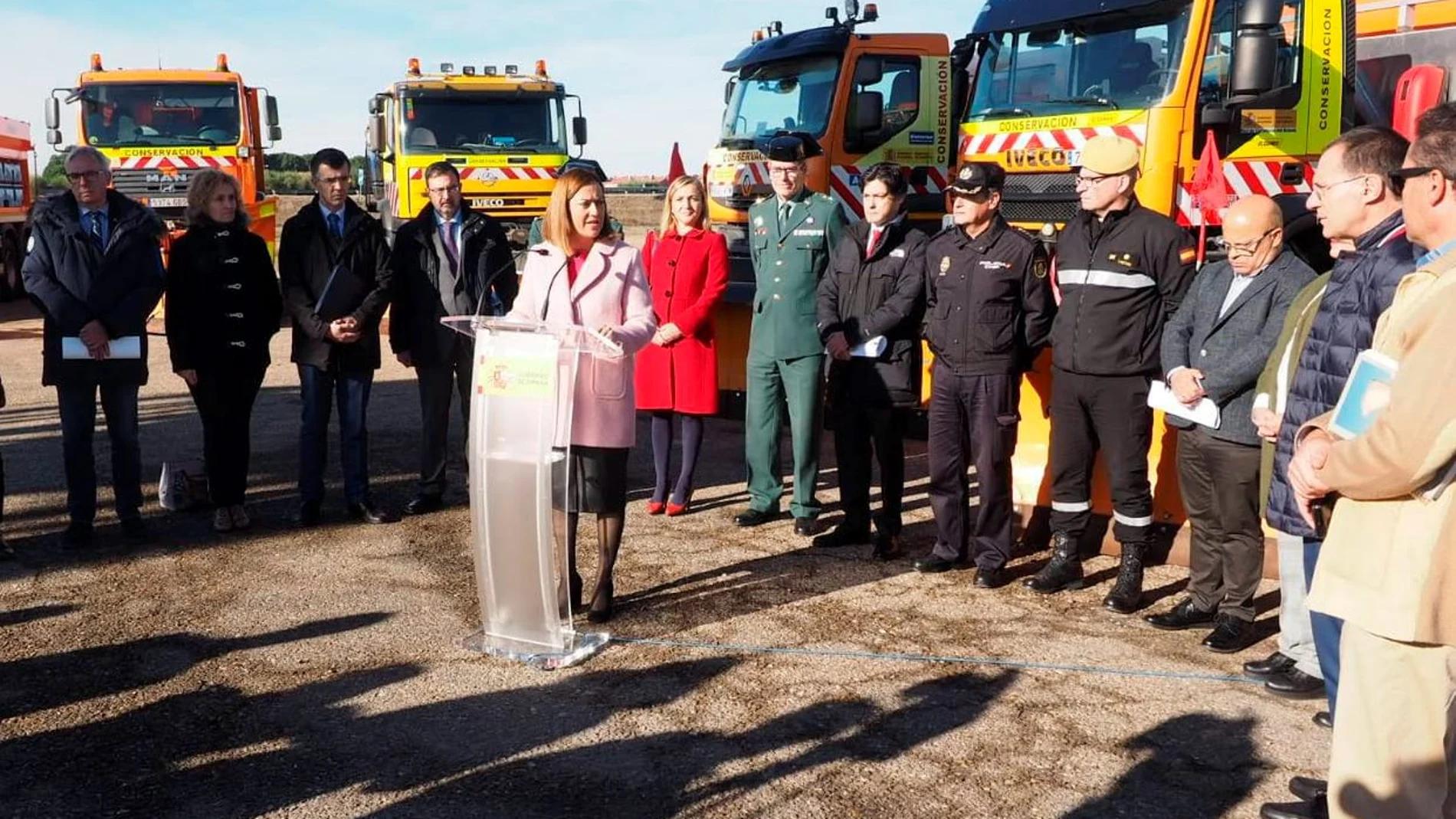 La delegada del Gobierno, Virginia Barcones, presenta la campaña de vialidad invernal 2018/19