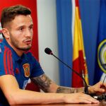 El centrocampista de la Selección Española de fútbol, Saúl Níguez, durante la rueda de prensa que ofrece hoy en el Estadio José Rico Pérez de Alicante/Foto: Efe