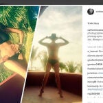 Catherine Zeta-Jones en bikini en la fotografía publicada en (c) Instagram