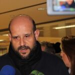 El portavoz del PP en Cartagena, Diego Ortega, ante los medios