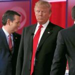 Trump, Cruz y Rubio, en el debate