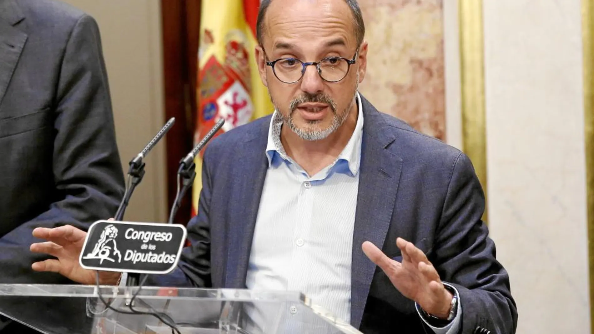 En la imagen, el portavoz del PDeCAT en el Congreso, Carles Campuzano