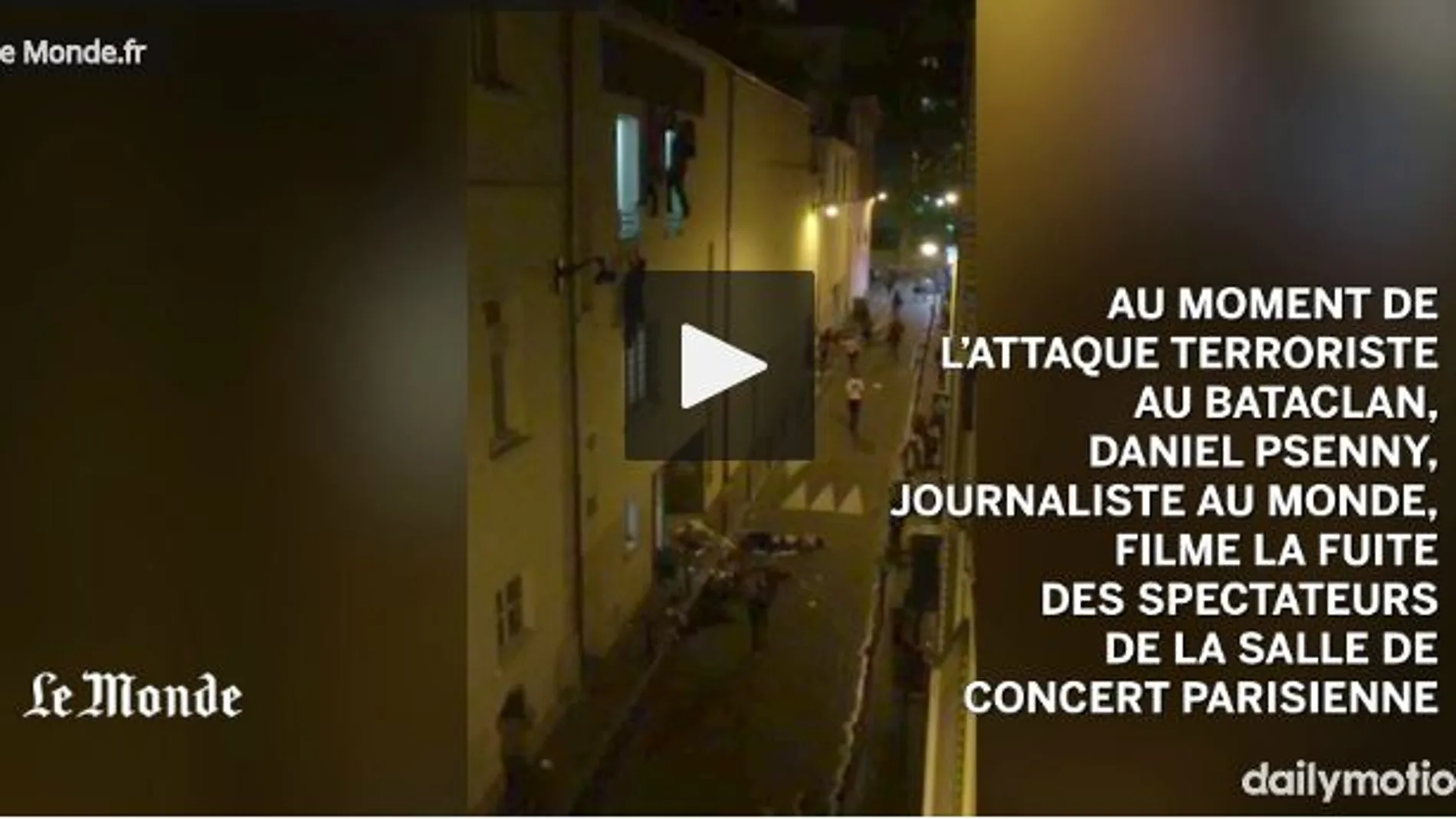 El durísimo vídeo del ataque a la sala Bataclan