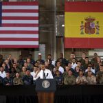 Barack Obama, en su discurso a las tropas estadounidenses y españolas en Rota, última parada de su viaje a España.