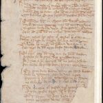 Una página del «Cantar del mío Cid» (1200)