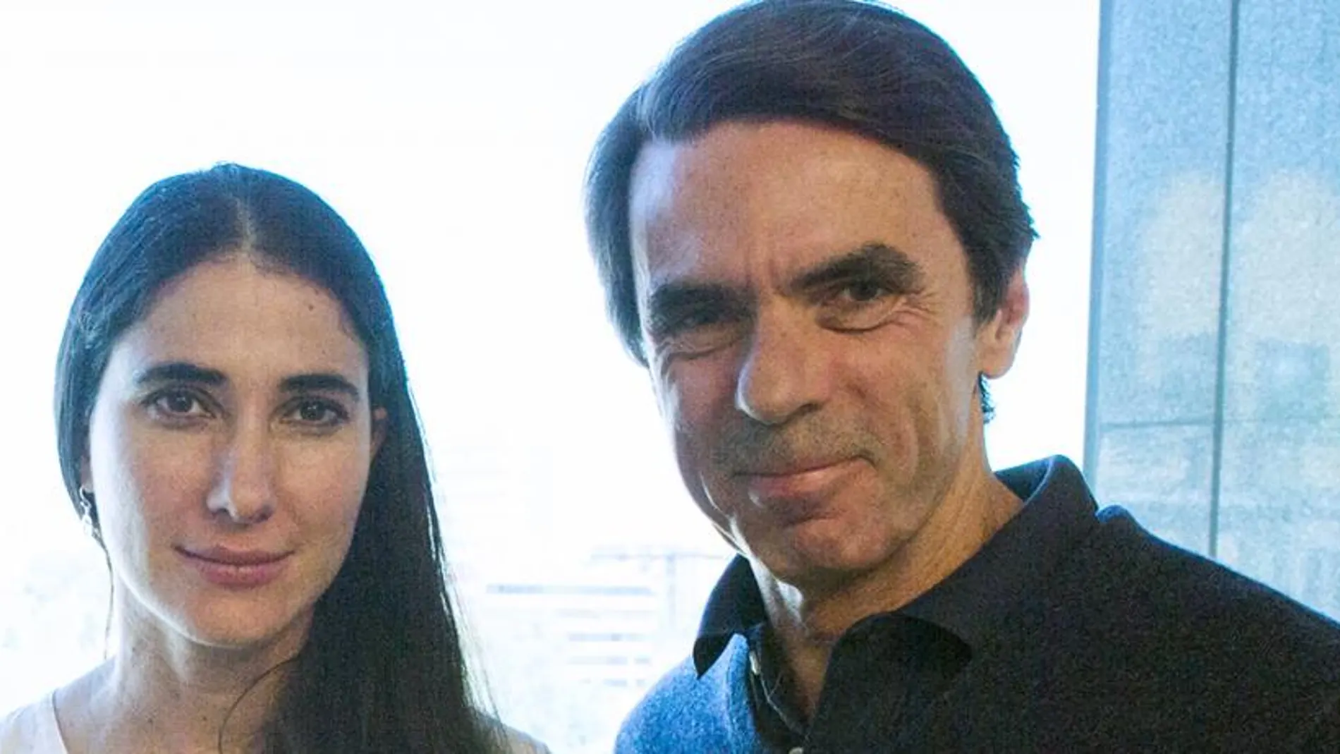 Yoani Sánchez y José María Aznar