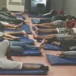La comisaría de los Mossos en Ciutat Vella acogió la noche de viernes a sábado a 17 menores inmigrantes, que pernoctaron en estas dependencias/ SAP–fEPOL