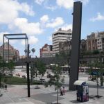 Vista de la plaza Lesseps