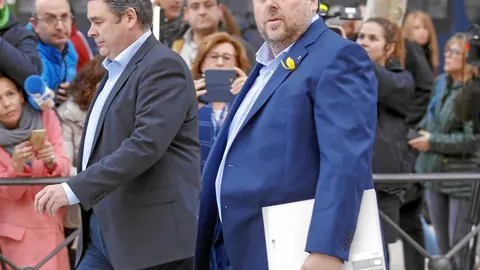 Junqueras, el pasado 2 de noviembre cuando fue a declarar en la Audiencia Nacional