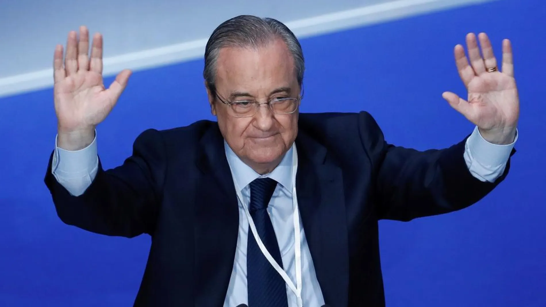 Florentino Pérez en la Asamblea del Real Madrid