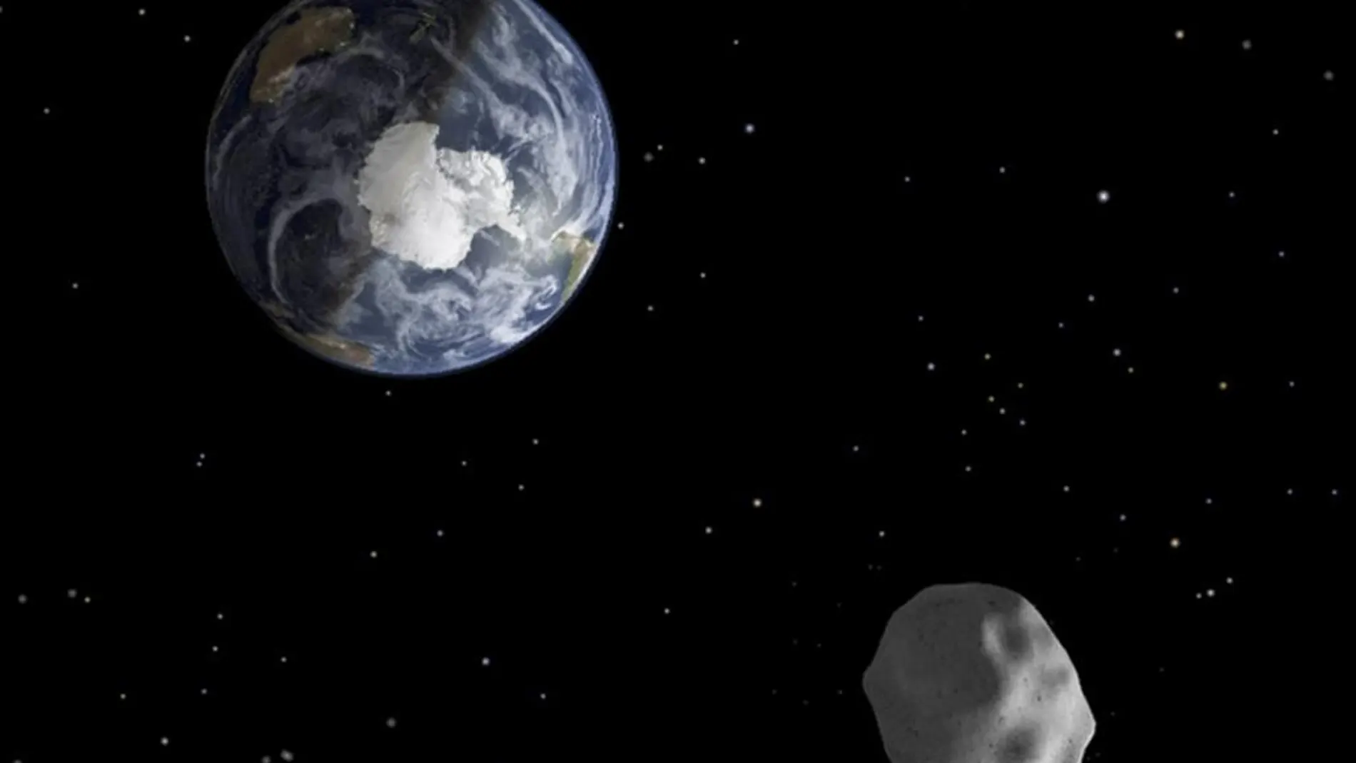 Un asteroide cerca de la Tierra
