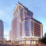 Recreación de cómo quedará el Edificio España tras la reforma que acometerá en su interior y en las fachadas el grupo Baraka
