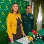 La delegada del Gobierno, Virginia Barcones, y el teniente coronel de la Guardia Civil, Javier Peña, presentan una operación que ha permitido el desmantelamiento de una célula criminal dedicada al robo de viviendas