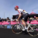 El ciclista alemán Andre Greipel del Lotto Soudal durante la primera etapa del Giro de Italia en Alghero