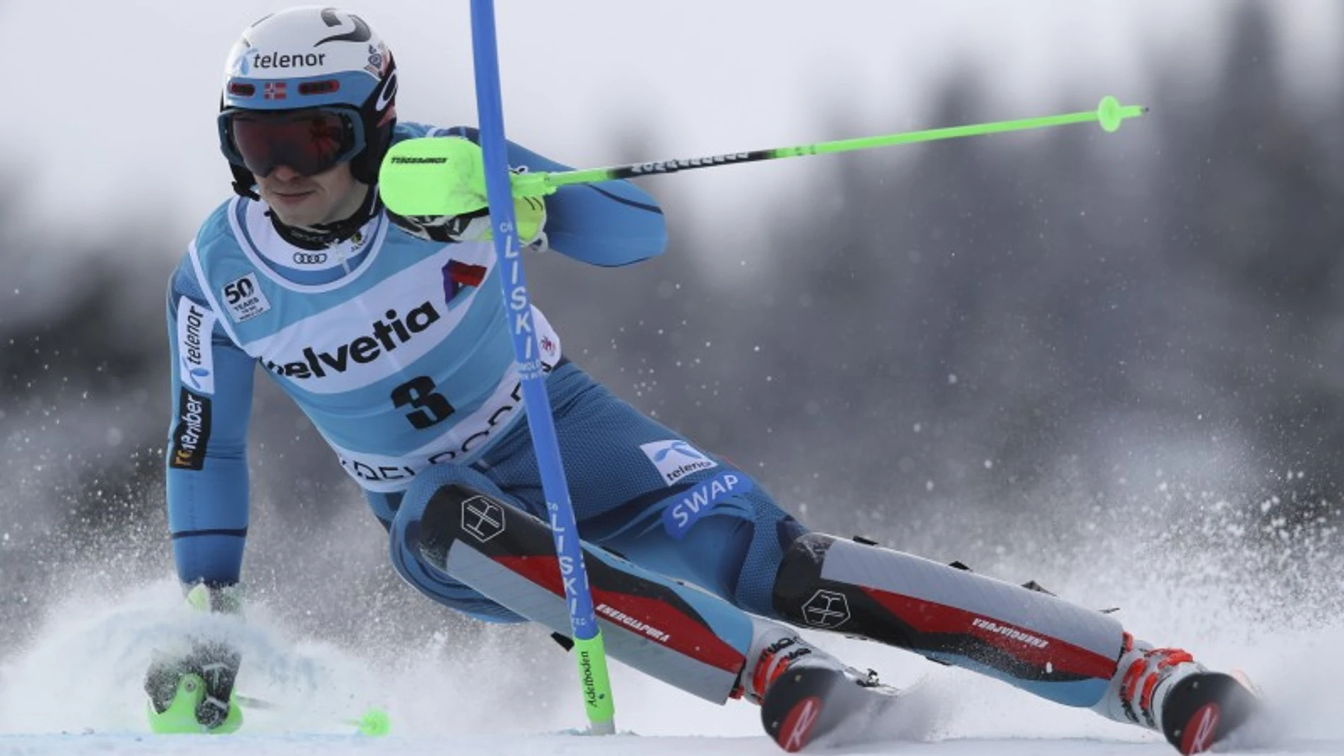 Un gran Henrik Kristoffersen se impuso en el Slalom de Adelboden