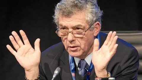 Ángel María Villar, en una de las últimas reuniones de la FIFA